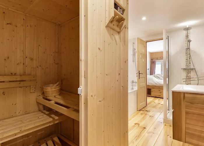 木屋 Ferme D Aristide - 160m2 Calme Sauna Vue Bus Train 250m 霞慕尼